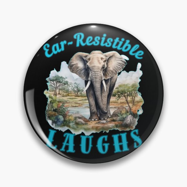 Item preview, Ear-Resistible Laughs. adorable elephant designed and sold by ElephantVibes.