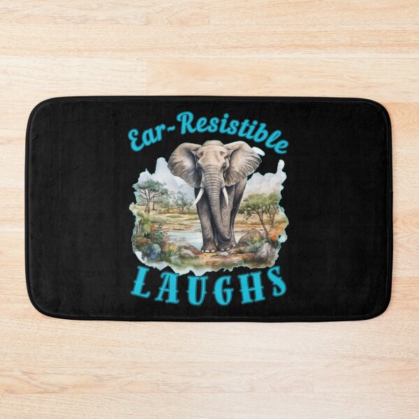 Item preview, Ear-Resistible Laughs. adorable elephant designed and sold by ElephantVibes.