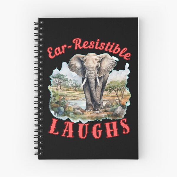 Item preview, Ear-Resistible Laughs. happy elephant designed and sold by ElephantVibes.