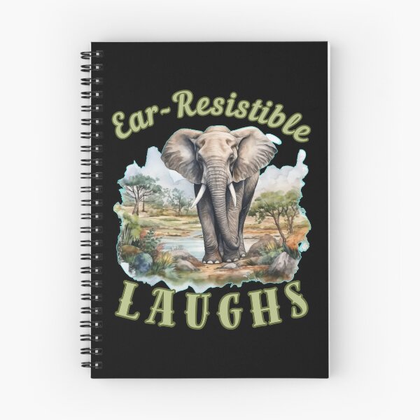 Item preview, Ear-Resistible Laughs. elephant quote designed and sold by ElephantVibes.