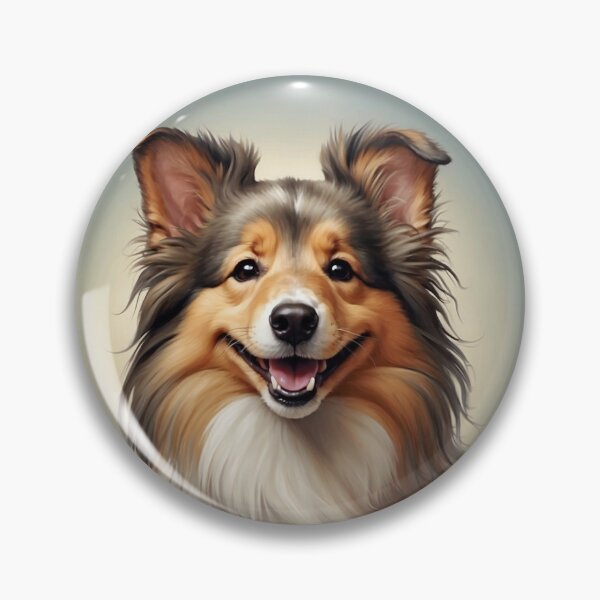 Item preview, Happy sheltie face!  designed and sold by lakeeffect.