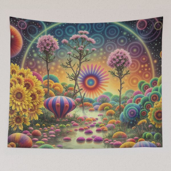 Item preview, Vibrant Visions: Cosmic Blossom Odyssey designed and sold by Claude  Leblanc.