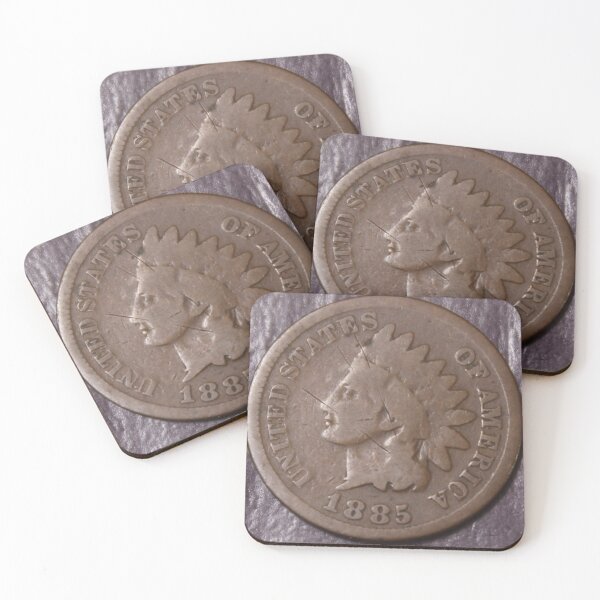 Item preview, 1885  Indian Cent Good One Penny  designed and sold by coinsxcrochet.