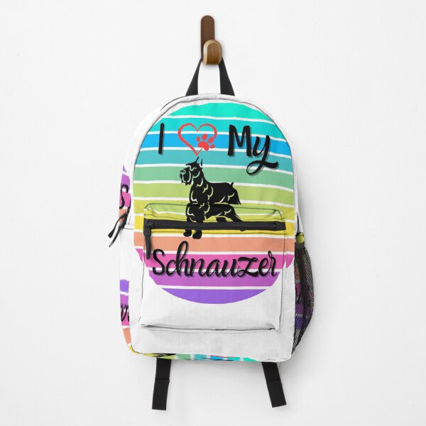 Item preview, "I Love My Schnauzer" Rainbow Paws Spectrum Tee designed and sold by Wabi-SabiStudio.