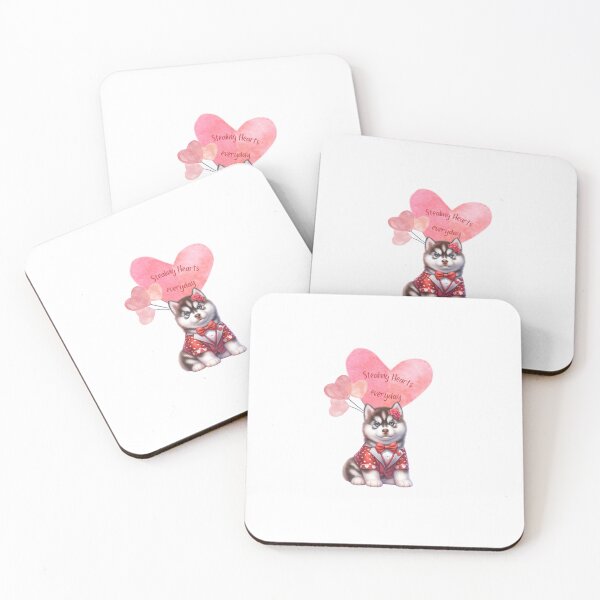 Item preview, Valentine's Day Husky puppy in Suit and Tie designed and sold by M1234s.