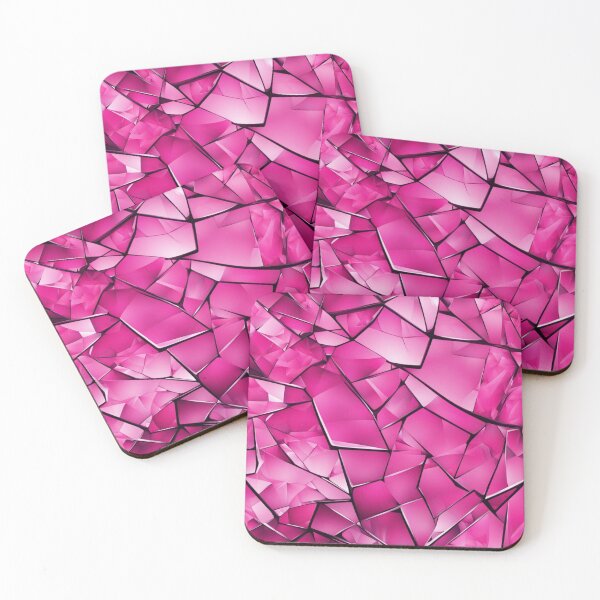 Item preview, Abstract Rose Colored Shattered Glass designed and sold by calibrit.