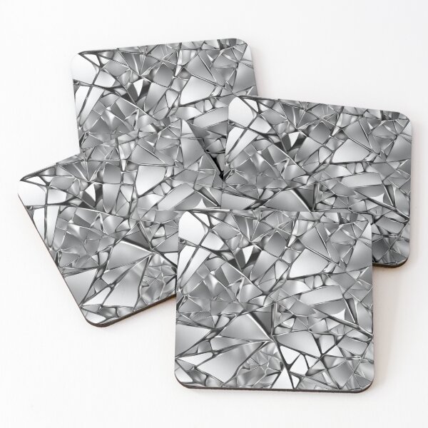 Item preview, Abstract Silver Shattered Glass designed and sold by calibrit.