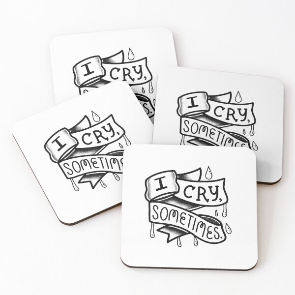 Item preview, Flash Tattoo I Cry sometimes banner designed and sold by jazzydevil.