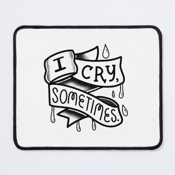 Item preview, Flash Tattoo I Cry sometimes banner designed and sold by jazzydevil.