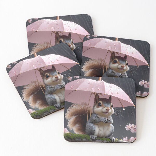 Item preview, Cute Squirrel In The Rain designed and sold by TheArtOfPat.