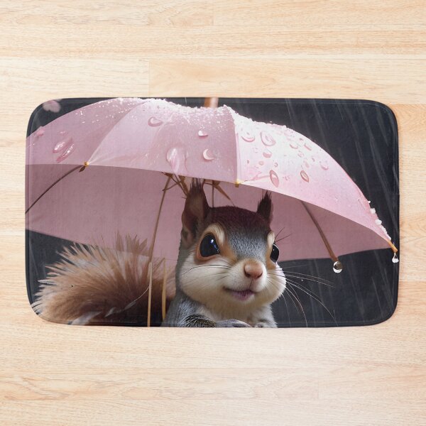 Item preview, Cute Squirrel In The Rain designed and sold by TheArtOfPat.