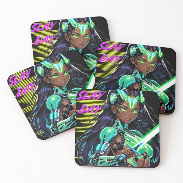Item preview, Neutrino Jem - The Ultimate Cyborg Superheroine Unleashing Artistic Power!   designed and sold by NeutrinoJem.