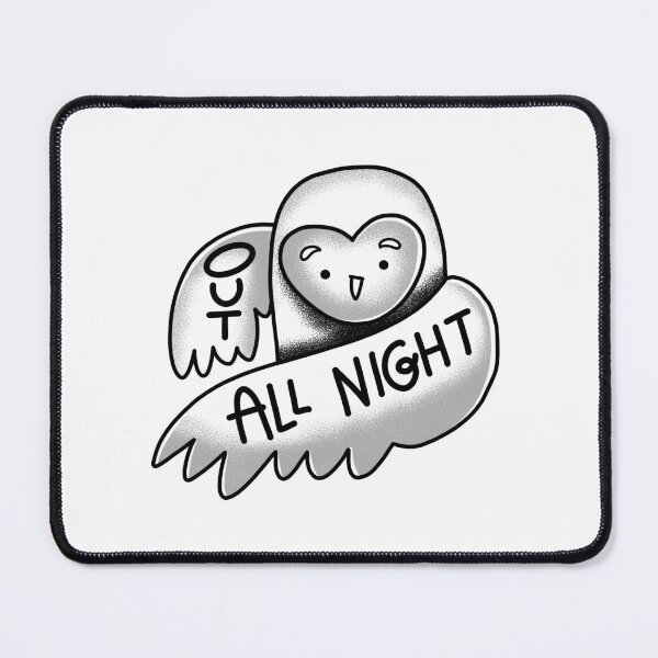 Item preview, Flash Tattoo Out all night OWL designed and sold by jazzydevil.