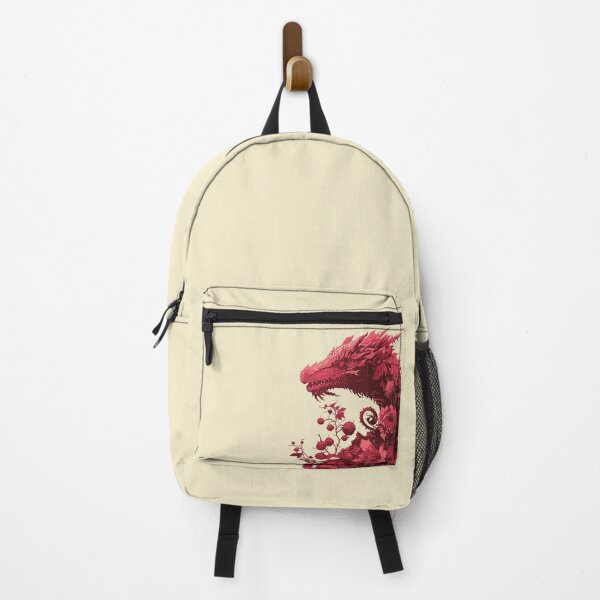 Item preview, Red dragon deity in a field of raspberries designed and sold by etherElric.