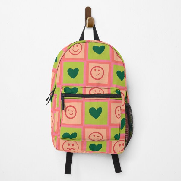 Item preview, Hearts and smiles checkered pattern  designed and sold by Thalia Roman.
