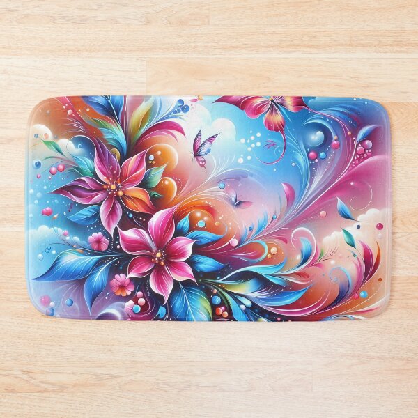 Item preview, Blossoming Whirl: A Vivid Fantasy of Floral Swirls designed and sold by Vitalka-uk.