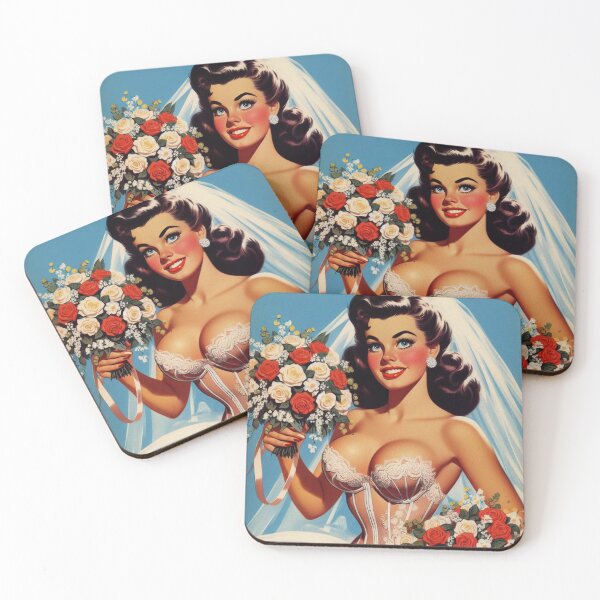 Item preview, Retro Bride Pin Up designed and sold by PulpVintage.