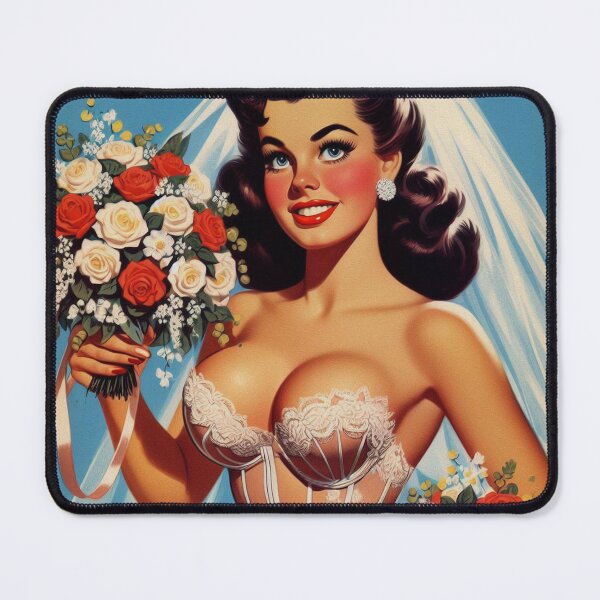 Item preview, Retro Bride Pin Up designed and sold by PulpVintage.