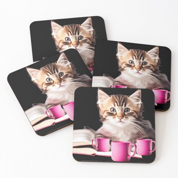 Item preview, Cat With Book Cute Cat Reading Book Funny Gifts For Cat Lovers Funny Gifts For Book Lovers Funny gifts for Cat drinking Lovers  designed and sold by MatthewViews.