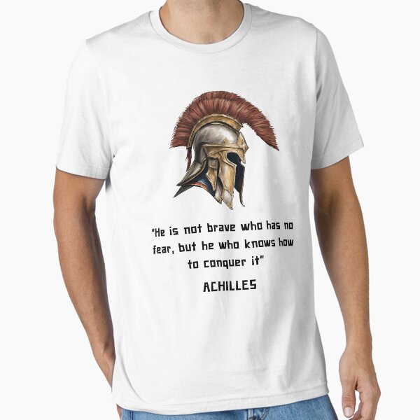 Aperçu de l'œuvre Citation de la philosophie d'Achille pour les amateurs de mythologie grecque créée et vendue par CachoGlorious.