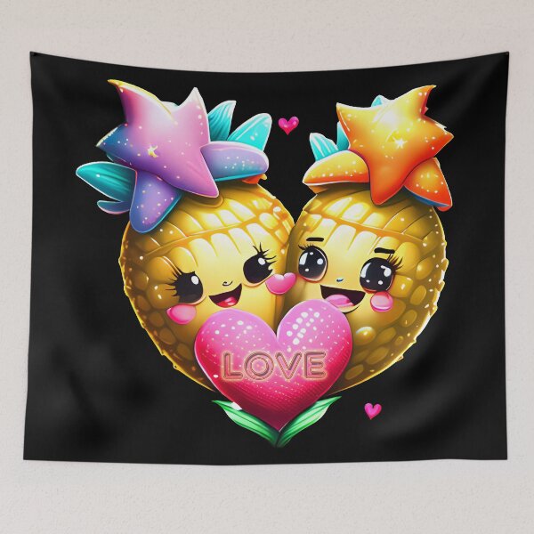 Item preview, Heart pineapple tropical love designed and sold by Astralia.