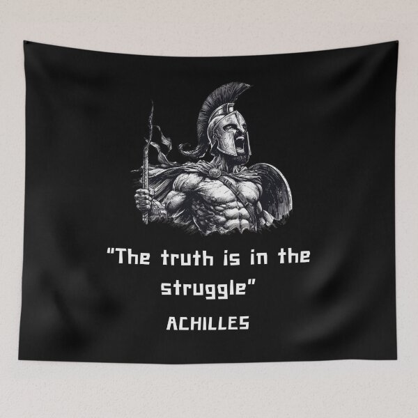 Item preview, Achilles philosophy quote for Greek mythology lovers designed and sold by CachoGlorious.