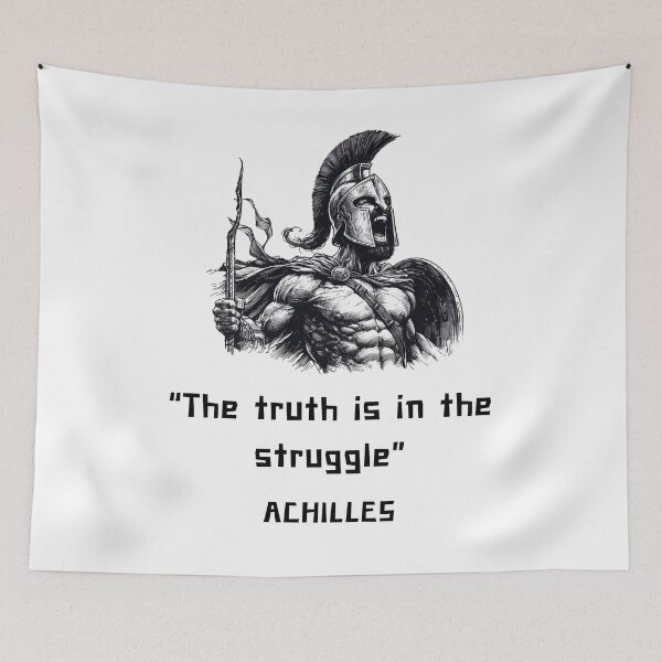 Item preview, Achilles philosophy quote for Greek mythology lovers designed and sold by CachoGlorious.