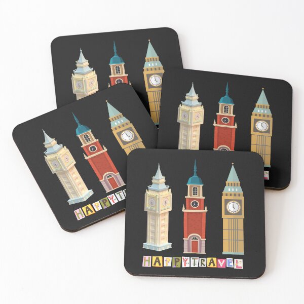 Item preview, Clock tower tourist attractions around the world. designed and sold by Isadesignart.