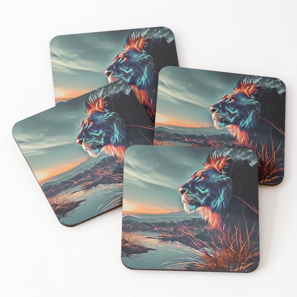 Item preview, Stunning Art Realism Painting Amazing Noble Lion World C115-02 designed and sold by MPCFICTION.