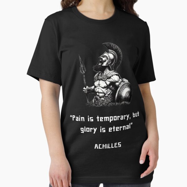 Aperçu de l'œuvre Citation de la philosophie d'Achille pour les amateurs de mythologie grecque créée et vendue par CachoGlorious.