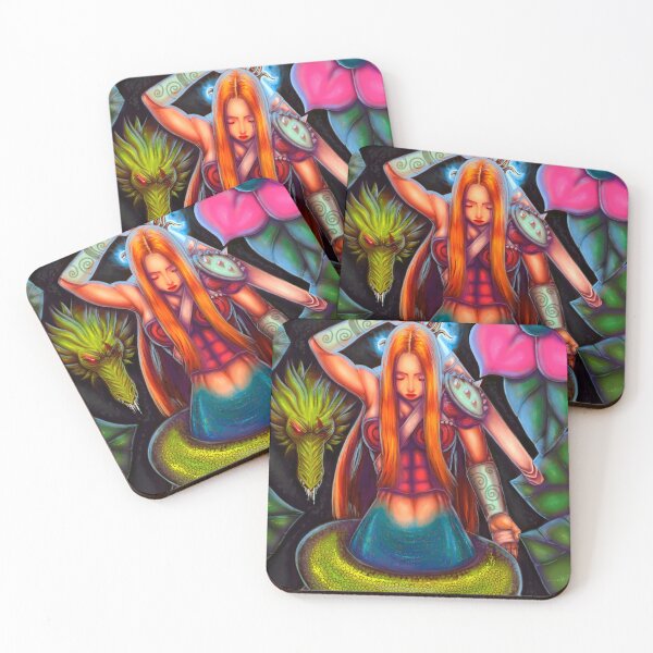 Item preview, Mermaid vs snake designed and sold by halleymurray.