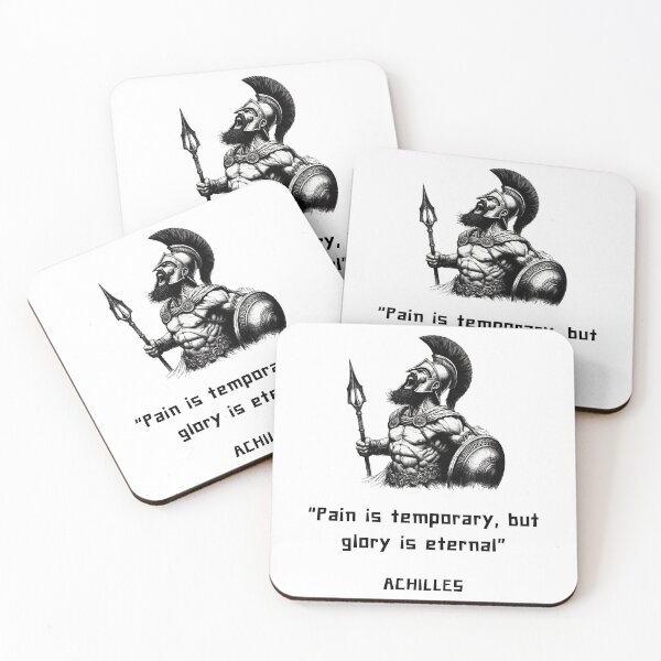Item preview, Achilles philosophy quote for Greek mythology lovers designed and sold by CachoGlorious.