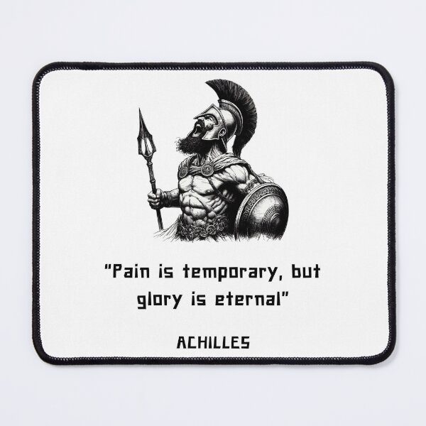 Item preview, Achilles philosophy quote for Greek mythology lovers designed and sold by CachoGlorious.