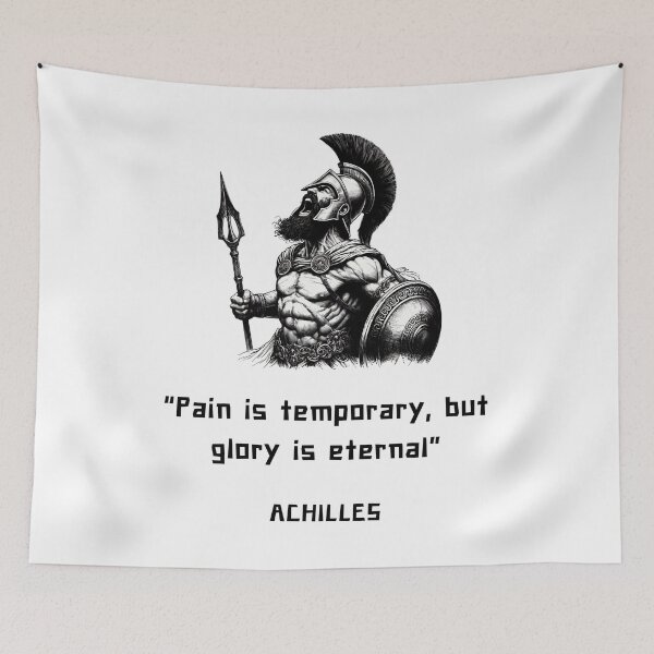 Item preview, Achilles philosophy quote for Greek mythology lovers designed and sold by CachoGlorious.