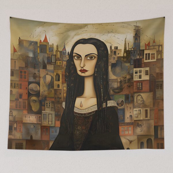 Item preview, Meeting Mona Lisa designed and sold by SilverlynDraws.