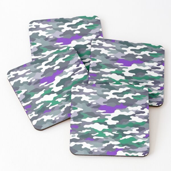 Item preview, Green, Gray and Purple Camo Print designed and sold by TheCamoShop.