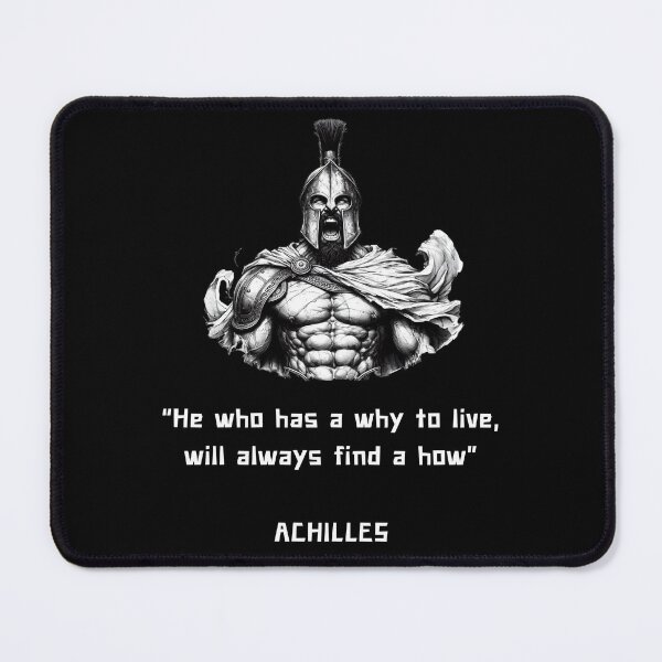 Item preview, Achilles philosophy quote for Gladiators designed and sold by CachoGlorious.