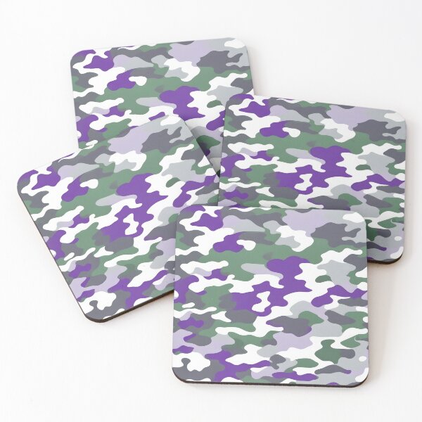 Item preview, Olive Green and Purple Camouflage Print designed and sold by TheCamoShop.