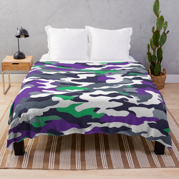 Item preview, Green and Purple Camo Print designed and sold by TheCamoShop.