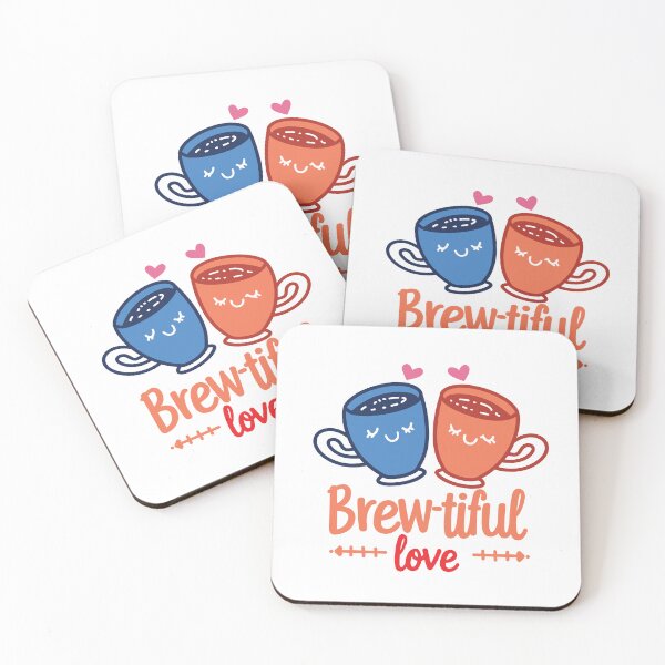 Item preview, Valentine day Cupful of Cuteness - "Brew-tiful Love" Whimsical Coffee Cup designed and sold by PrintMastery.
