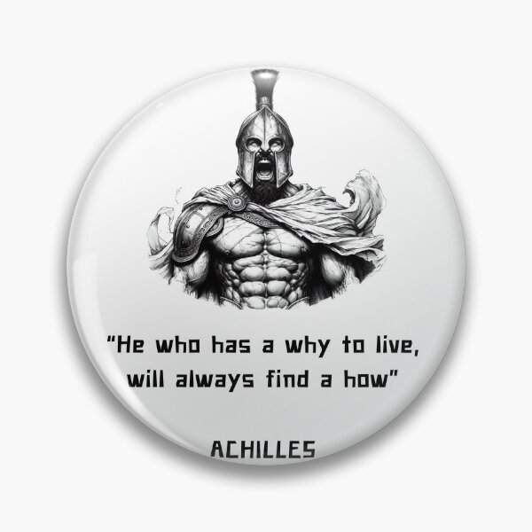 Item preview, Achilles philosophy quote for Gladiators designed and sold by CachoGlorious.