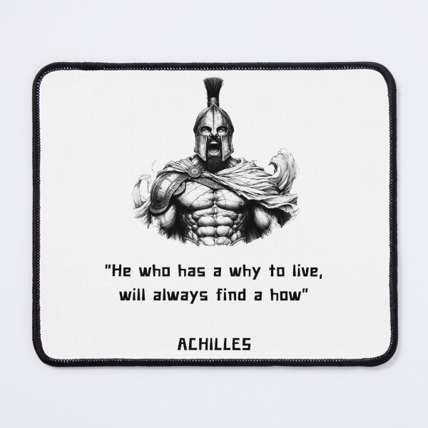 Item preview, Achilles philosophy quote for Gladiators designed and sold by CachoGlorious.