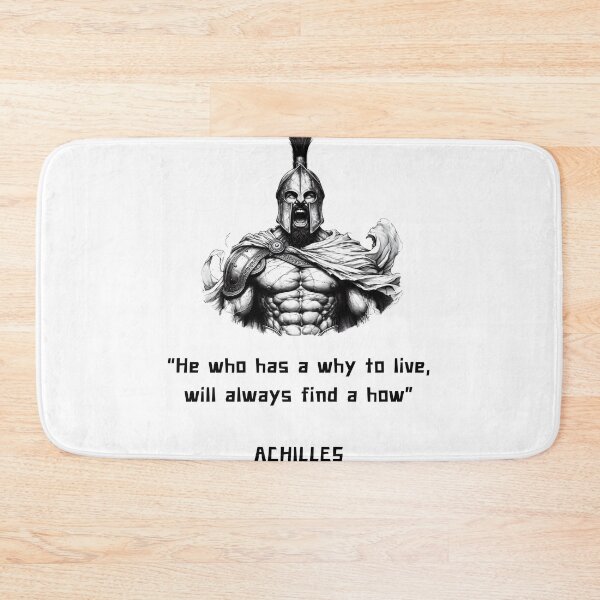 Item preview, Achilles philosophy quote for Gladiators designed and sold by CachoGlorious.