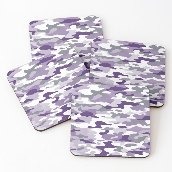 Item preview, Purple and Gray Camouflage pattern designed and sold by TheCamoShop.