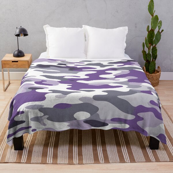 Item preview, purple and Gray Camouflage pattern designed and sold by TheCamoShop.