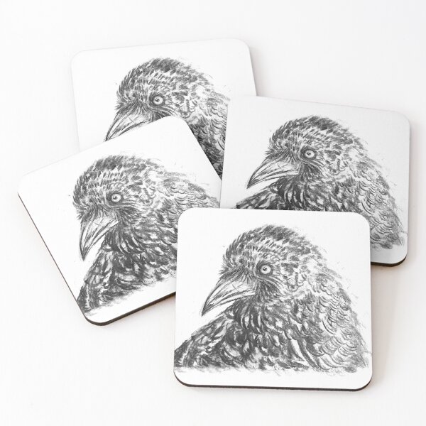 Item preview, Sketch: Crow - Charcoal designed and sold by StephDragonness.