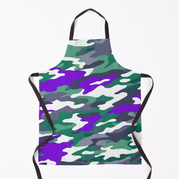 Item preview, Dark Green and Purple Camouflage Print designed and sold by TheCamoShop.