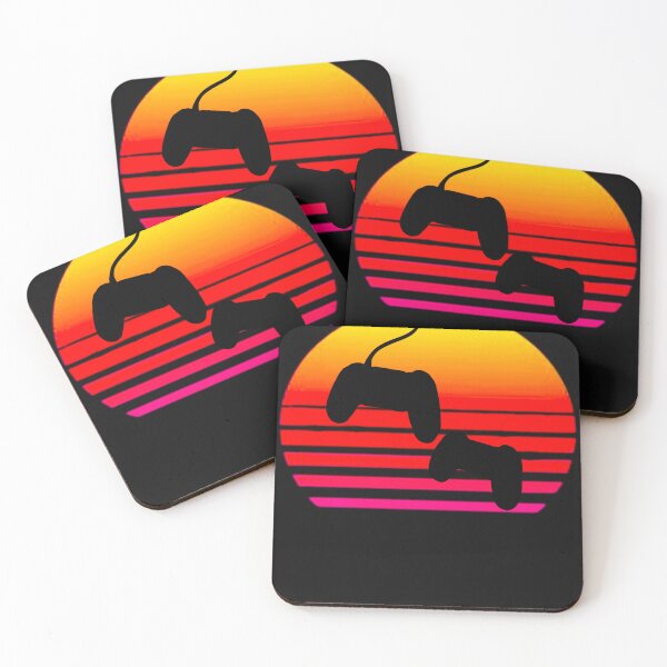 Item preview, Vaporwave Aesthetic Style Retro Sunset Game Controllers designed and sold by PanfurWare-LLC.