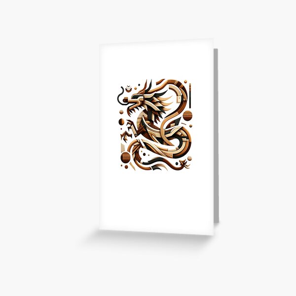Item preview, Abstract Wood Dragon designed and sold by YokujinDesign.