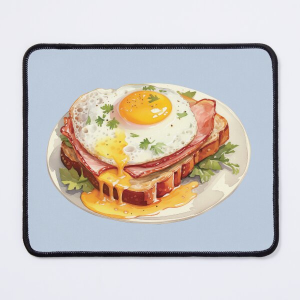Item preview, Croque Madame Sandwich with Ham, Gruyere Cheese and Sunny Side Up Egg designed and sold by Alicia Chee.